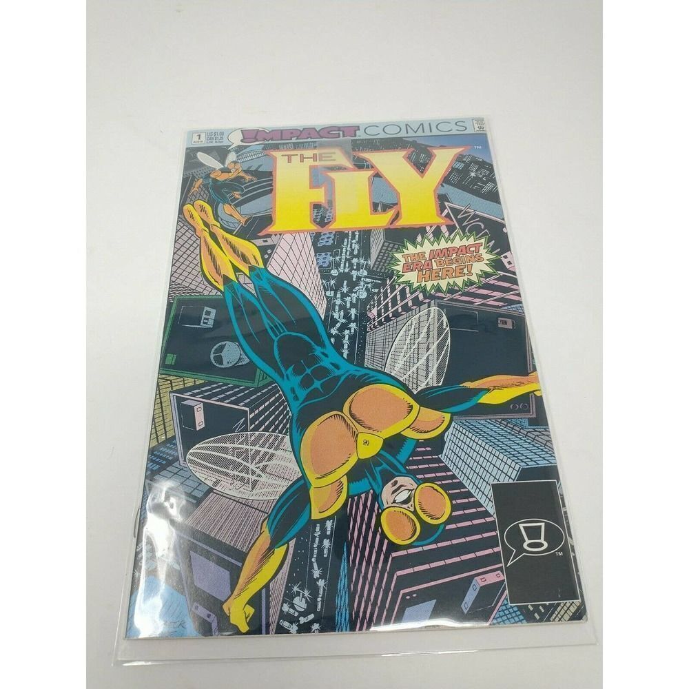 FLY Inaugural issue #1 MPACT COMIC NEWSSTAND STRAZEWSKI PAROBECK BIGLEY 1991